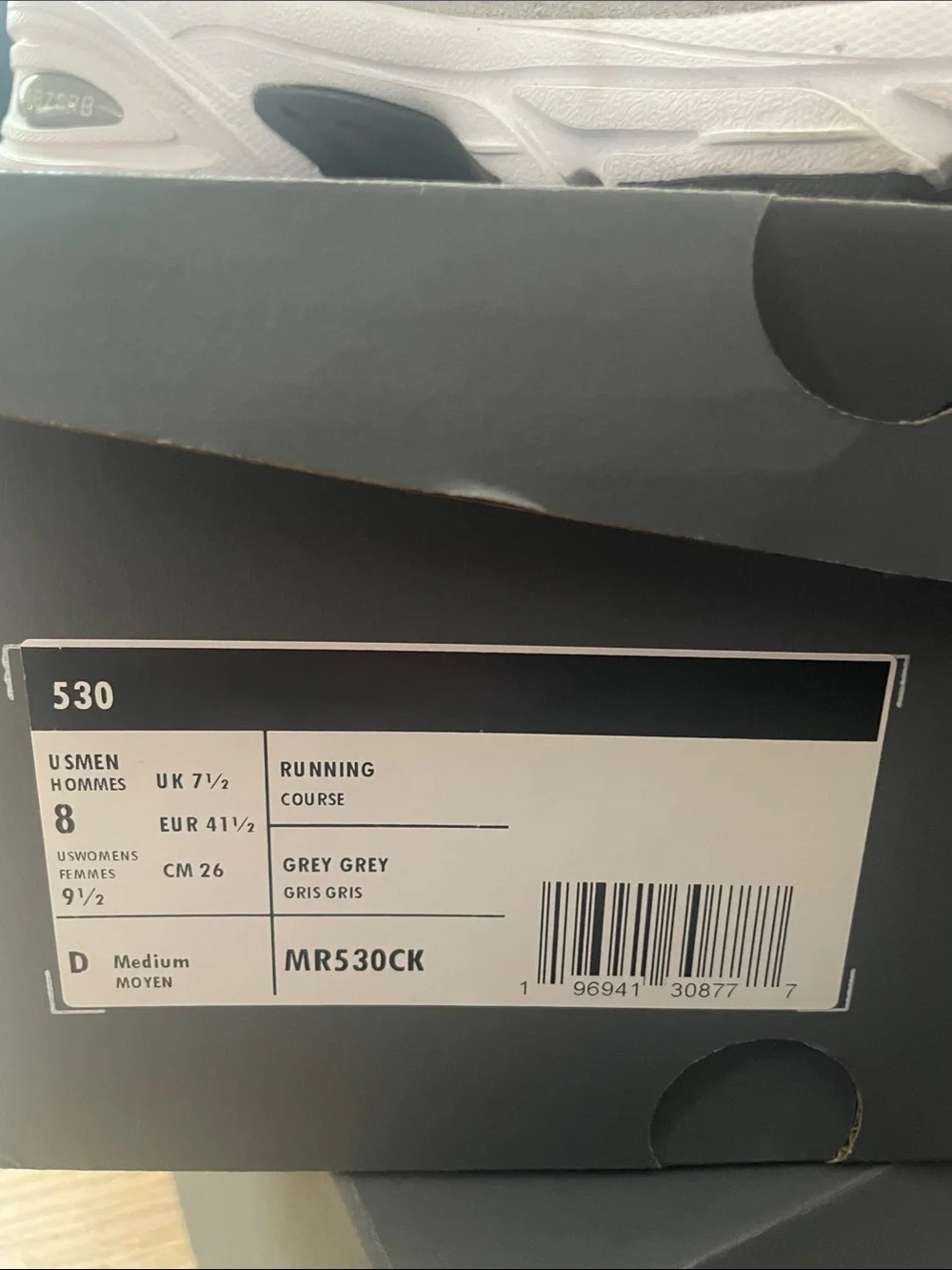 New Balance Gray Athletic Sneakers with White Accents